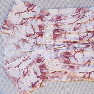 Womens Long Kimono/Swimsuit Cover-up, size small
